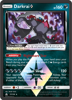 Darkrai Prism Star Ultra Prism 77/156