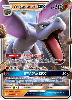 Aerodactyl GX Unified Minds 106/236