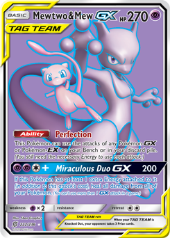 Mewtwo & MewTag Team GX Unified Minds 222/236