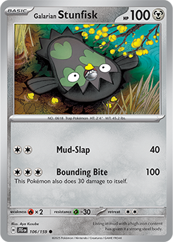 Journey Together Galarian Stunfisk 106/159
