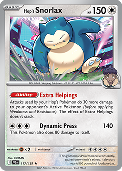 Journey Together Hop’s Snorlax 117/159