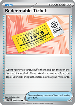 Journey Together Redeemable Ticket 156/159