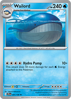 Journey Together Wailord 41/159