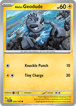 Journey Together Alolan Geodude 44/159