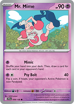 Journey Together Mr. Mime 58/159
